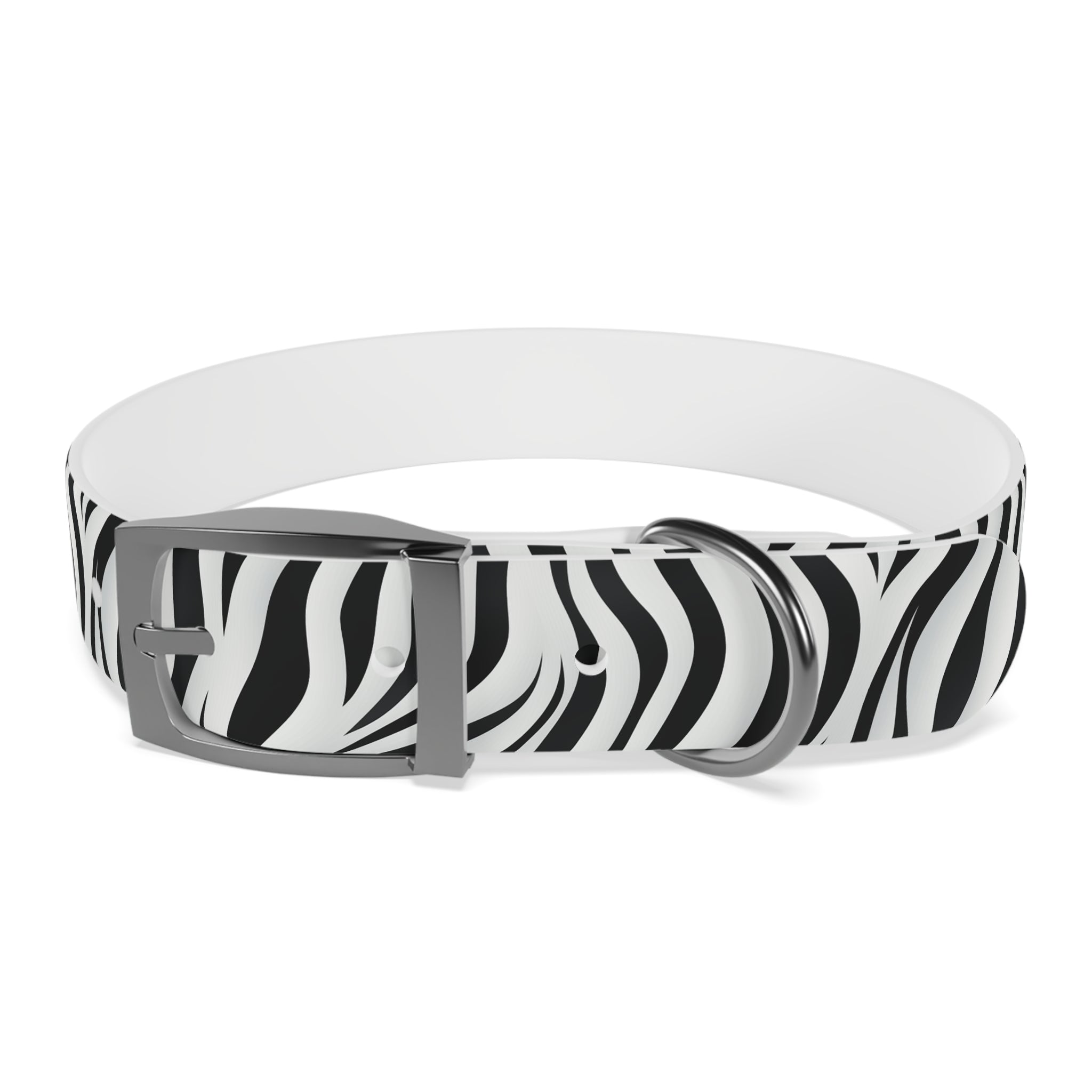 Zebra Print Hypoallergenic Waterproof Dog Collar - Made in USA - Pet Crate | Trusted and Loved by Pet Lovers