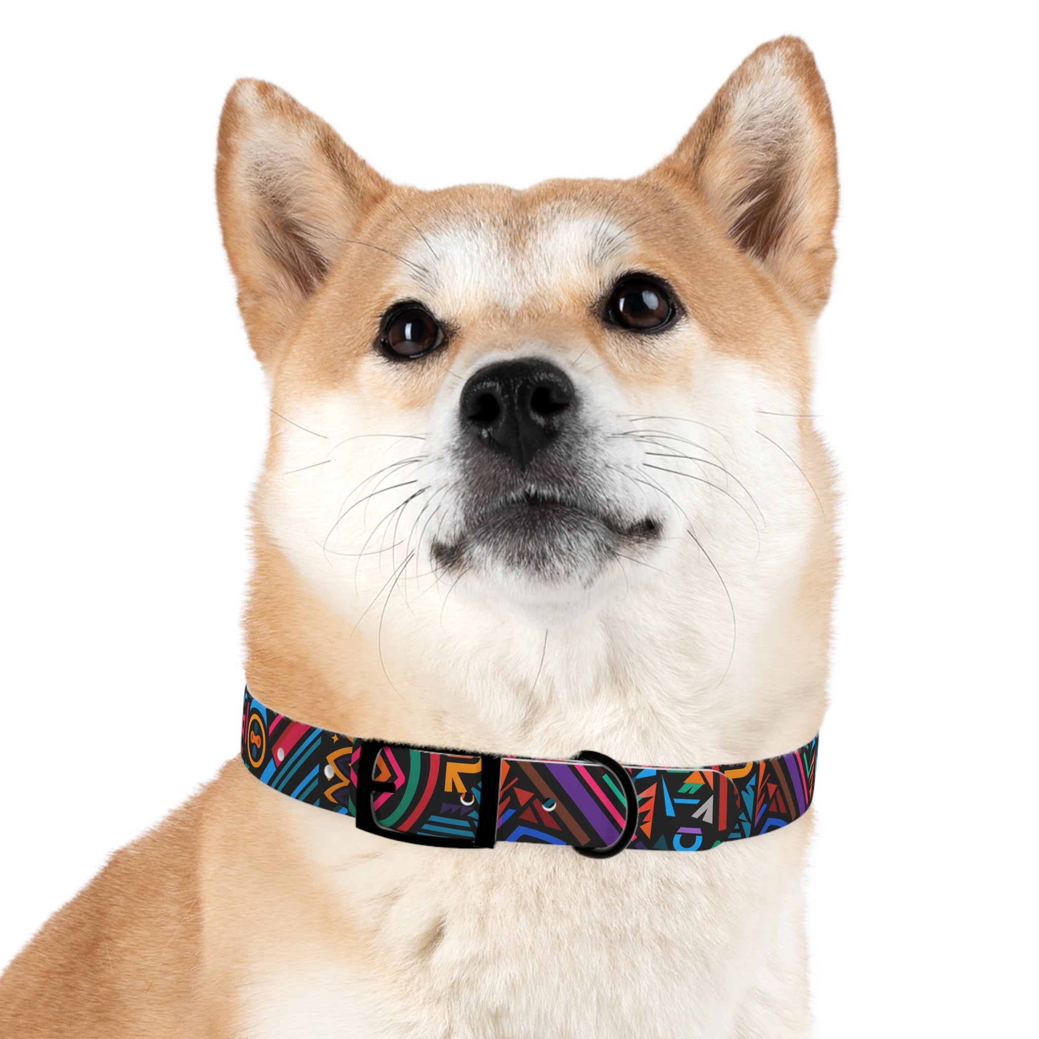 Bold Geometric Colorway - Waterproof Hypoallergenic Dog Collar - Made in USA - Pet Crate | Trusted and Loved by Pet Lovers