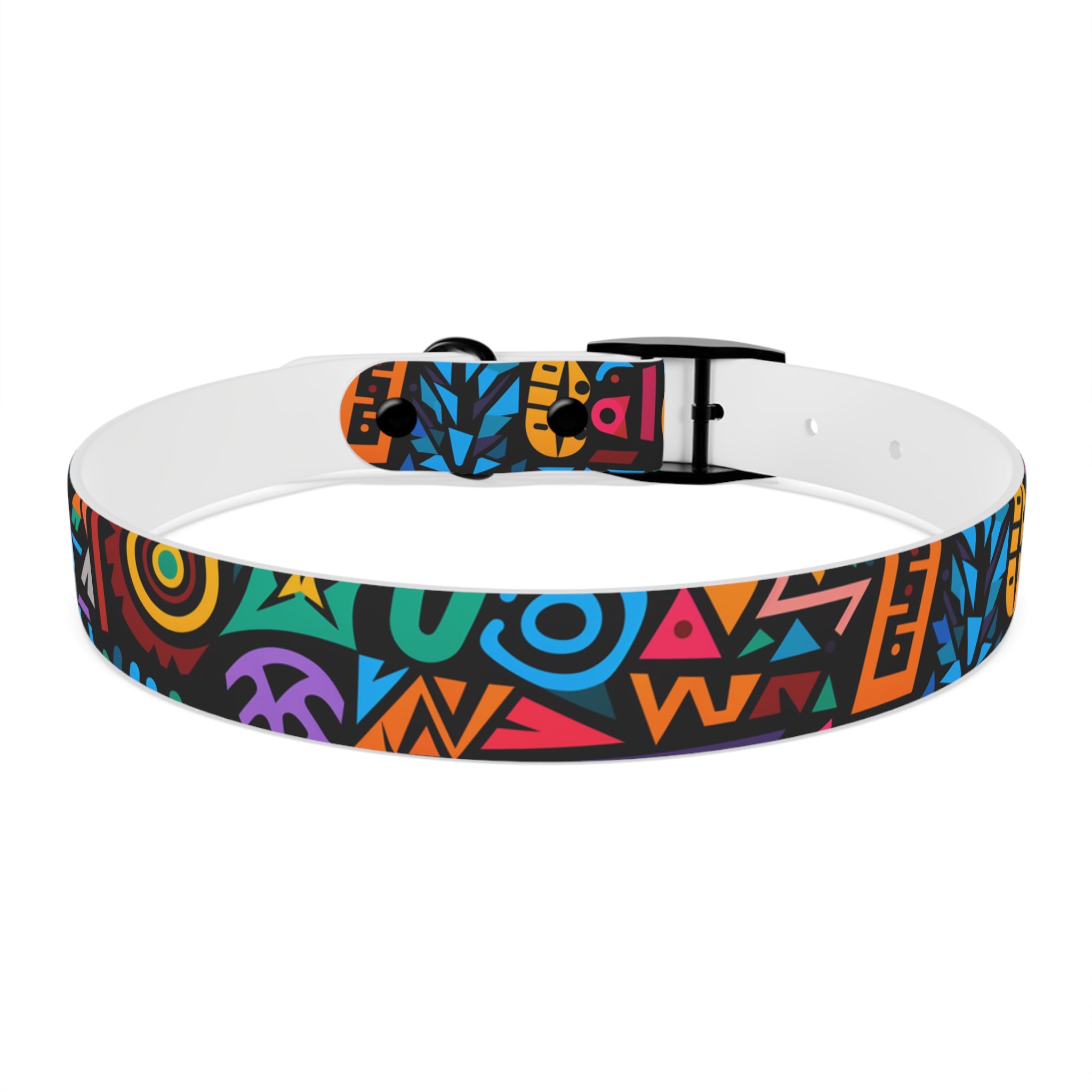 Bold Geometric Colorway - Waterproof Hypoallergenic Dog Collar - Made in USA - Pet Crate | Trusted and Loved by Pet Lovers