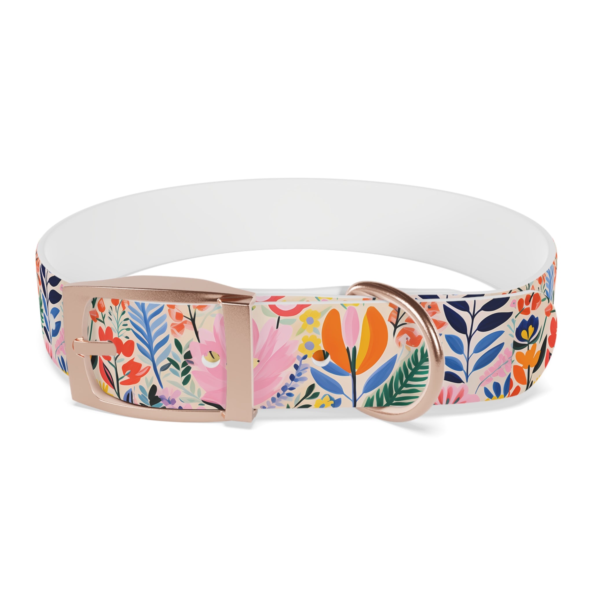 Waterproof Hypoallergenic Dog Collar - Matisse Inspired Floral Design - Made in USA - Pet Crate | Trusted and Loved by Pet Lovers