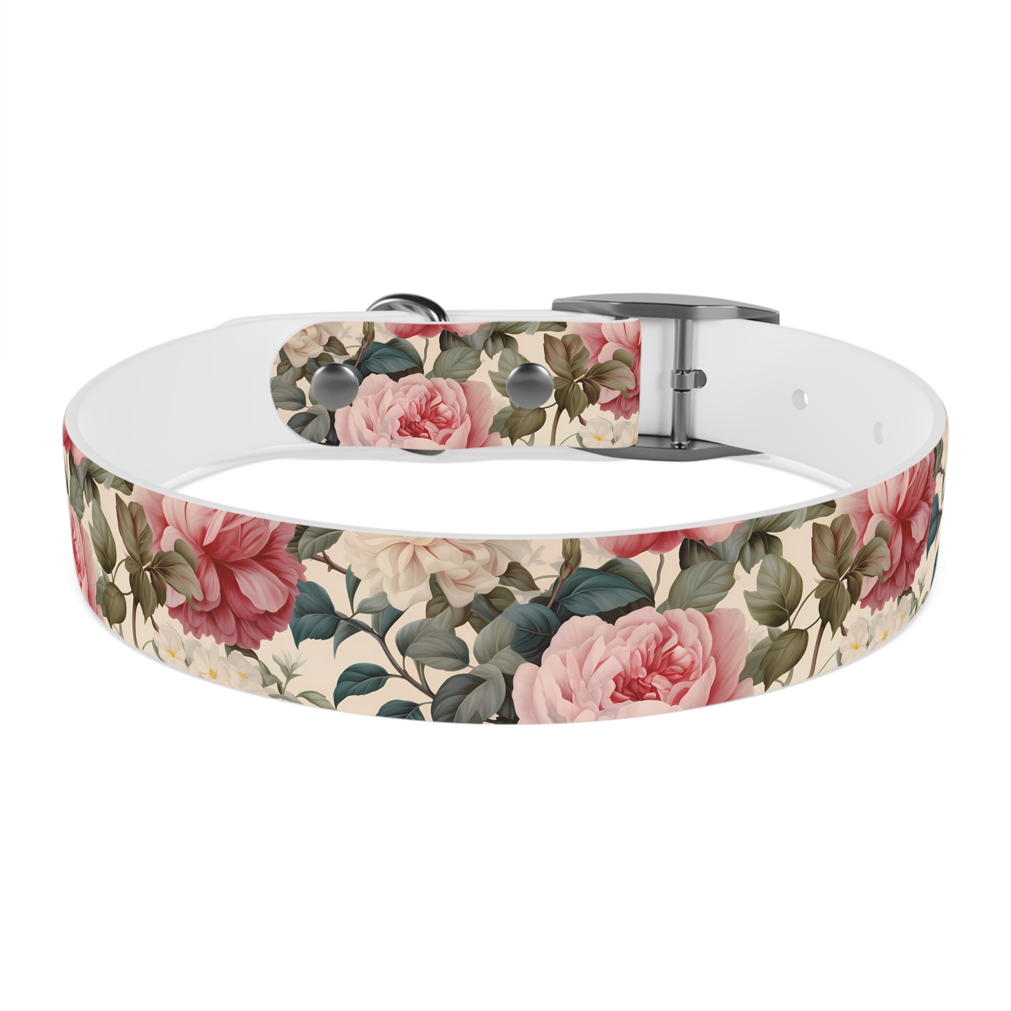 Made in USA - English Rose Design - Waterproof Hypoallergenic Dog Collar - Pet Crate | Trusted and Loved by Pet Lovers