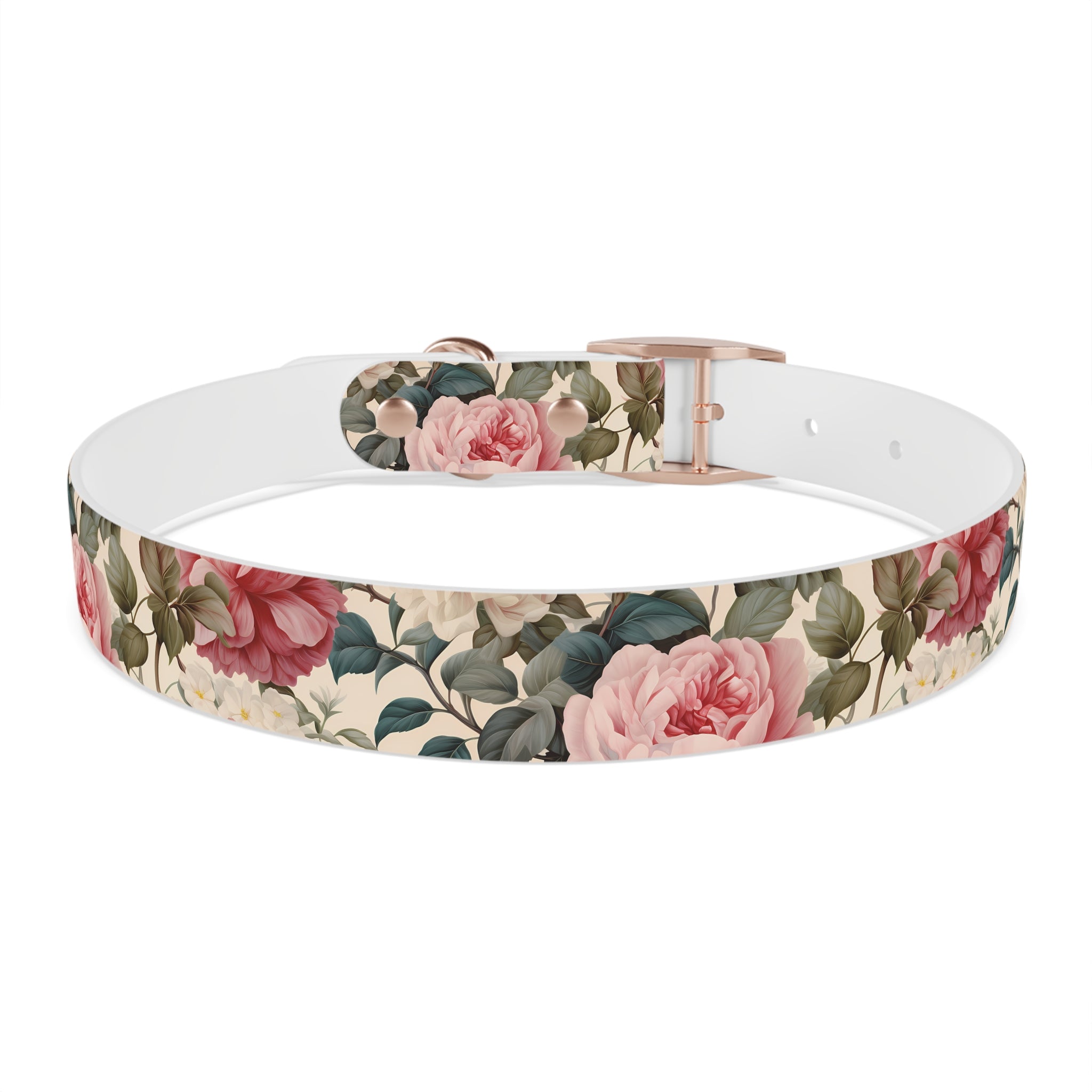 Made in USA - English Rose Design - Waterproof Hypoallergenic Dog Collar - Pet Crate | Trusted and Loved by Pet Lovers