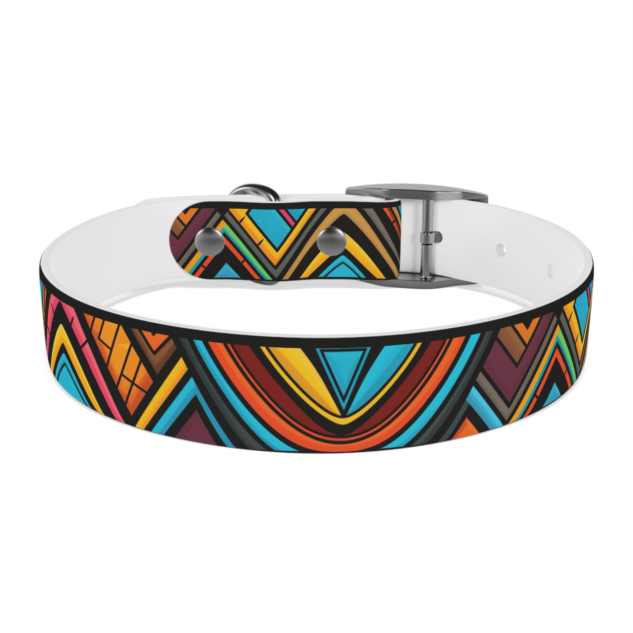 Stained Glass Design - Hypoallergenic Waterproof Dog Collar - Made in USA - Pet Crate | Trusted and Loved by Pet Lovers