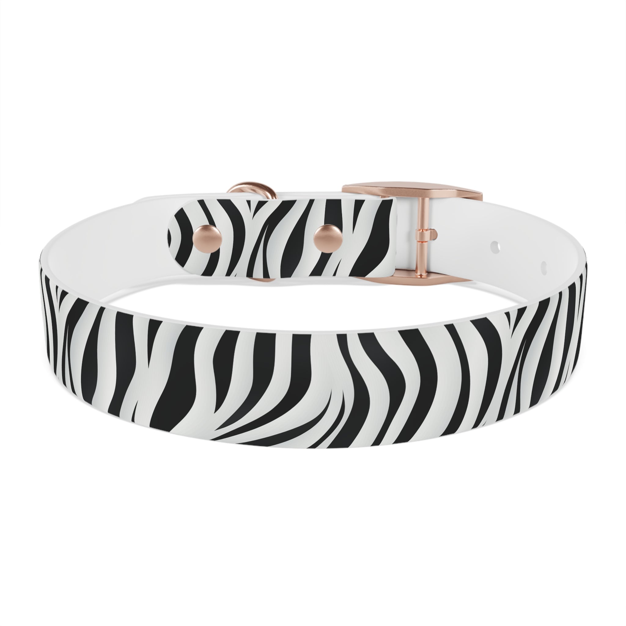 Zebra Print Hypoallergenic Waterproof Dog Collar - Made in USA - Pet Crate | Trusted and Loved by Pet Lovers