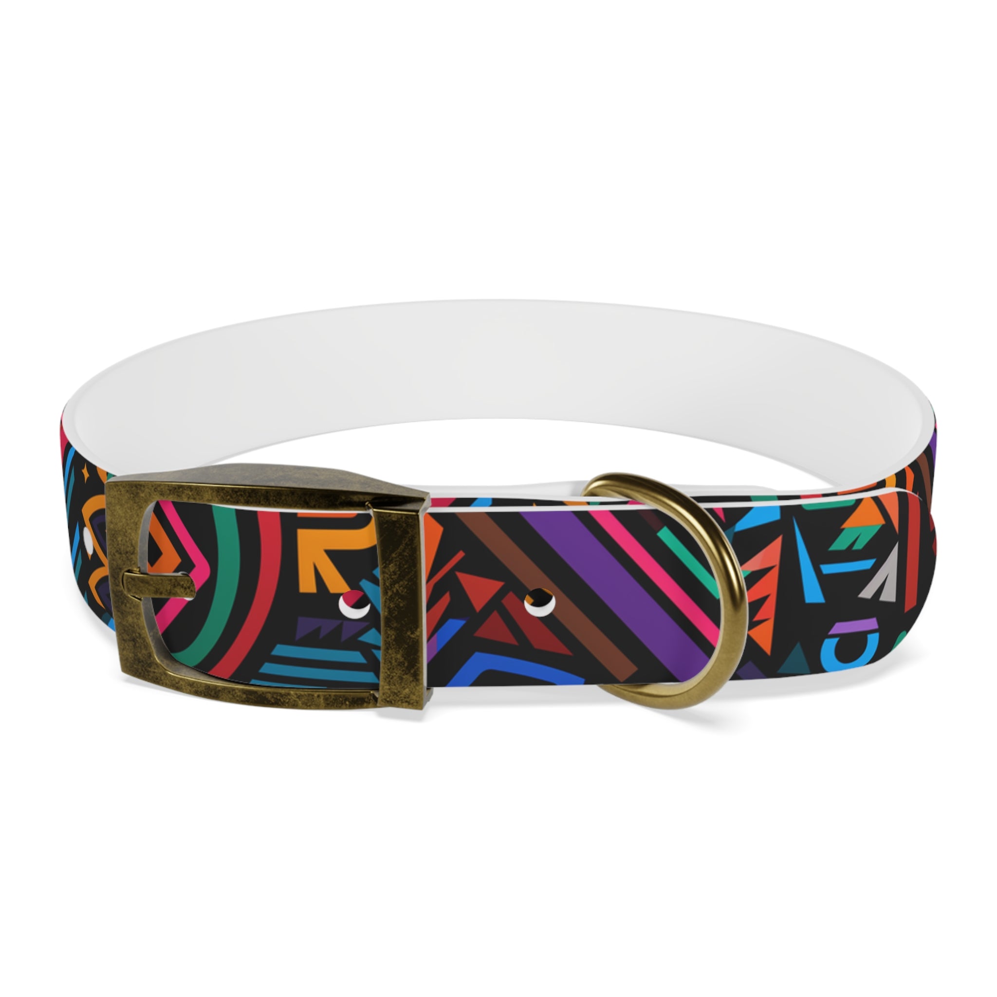 Bold Geometric Colorway - Waterproof Hypoallergenic Dog Collar - Made in USA - Pet Crate | Trusted and Loved by Pet Lovers