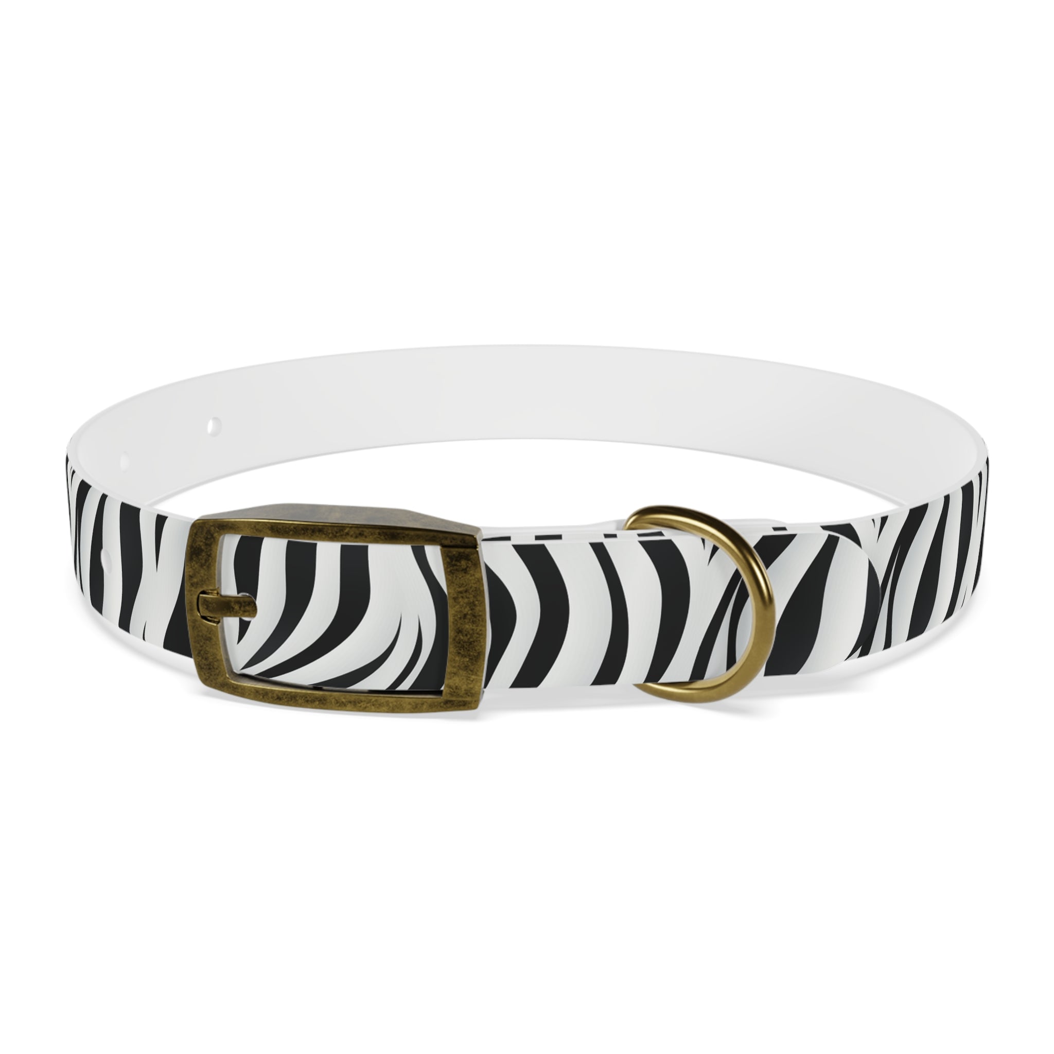 Zebra Print Hypoallergenic Waterproof Dog Collar - Made in USA - Pet Crate | Trusted and Loved by Pet Lovers