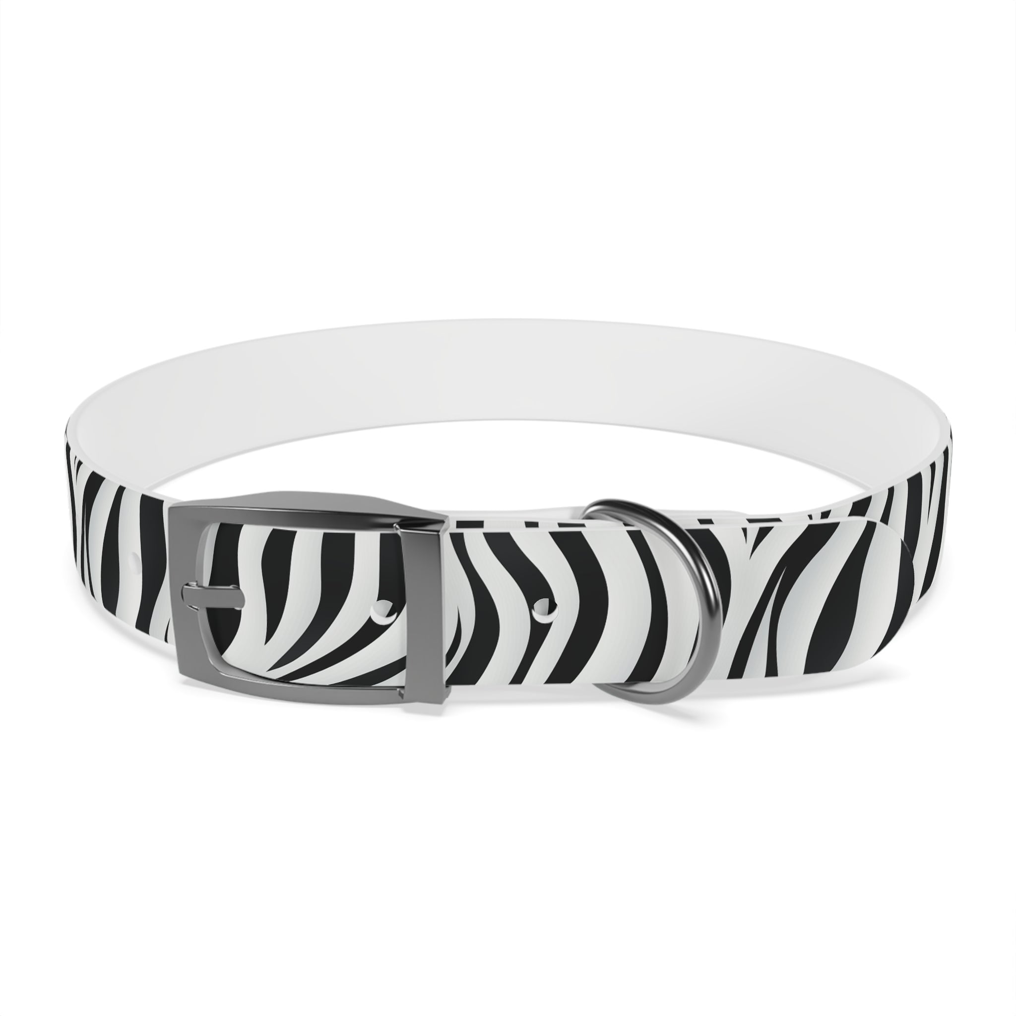 Zebra Print Hypoallergenic Waterproof Dog Collar - Made in USA - Pet Crate | Trusted and Loved by Pet Lovers