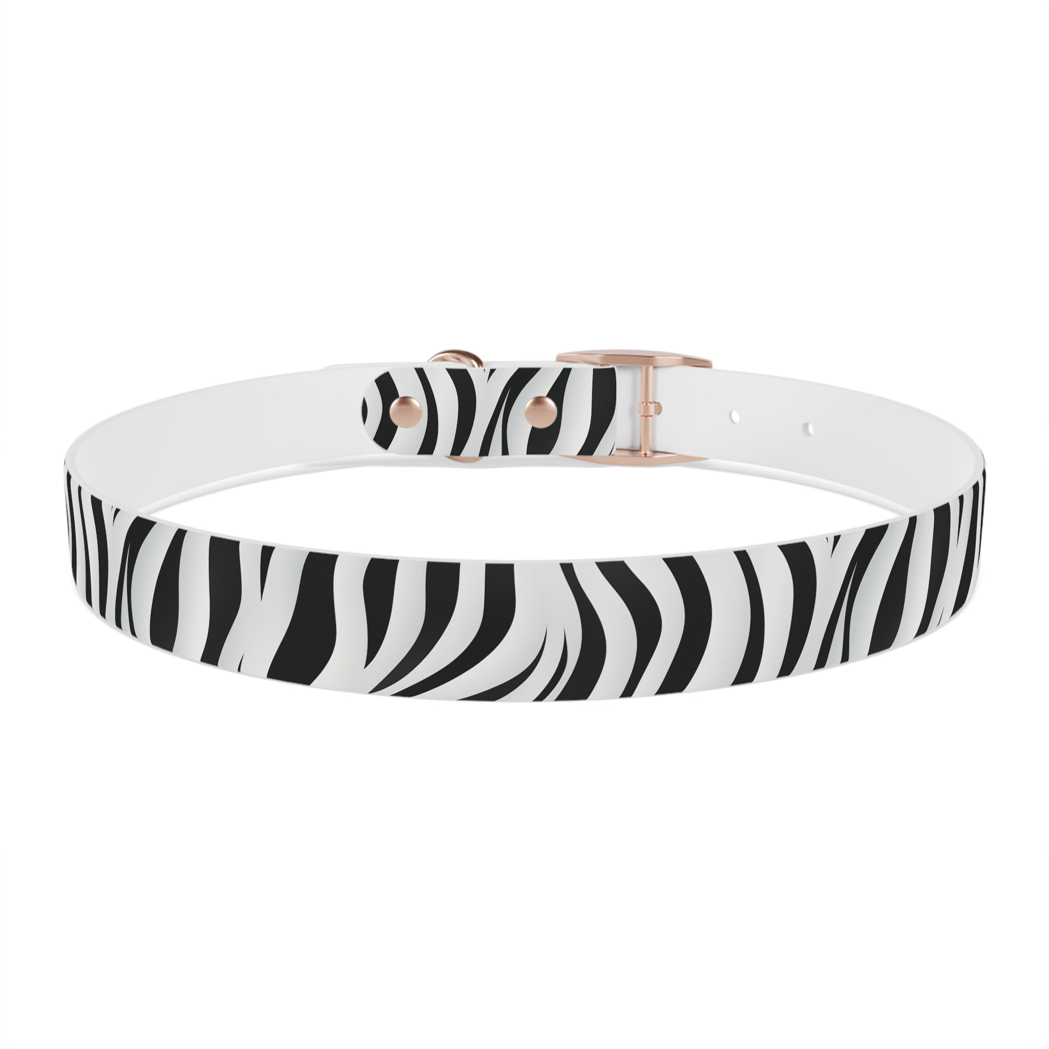 Zebra Print Hypoallergenic Waterproof Dog Collar - Made in USA - Pet Crate | Trusted and Loved by Pet Lovers