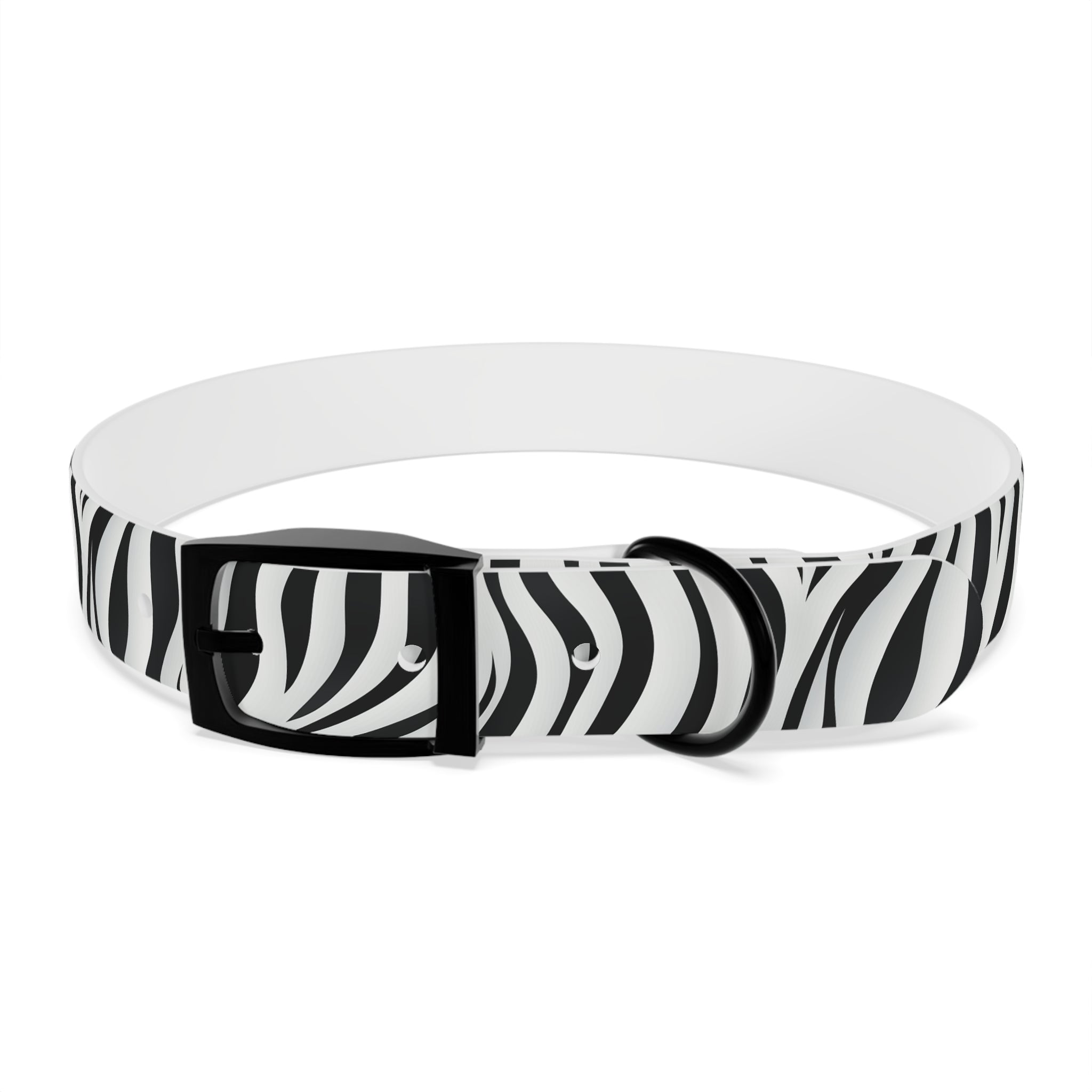 Zebra Print Hypoallergenic Waterproof Dog Collar - Made in USA - Pet Crate | Trusted and Loved by Pet Lovers