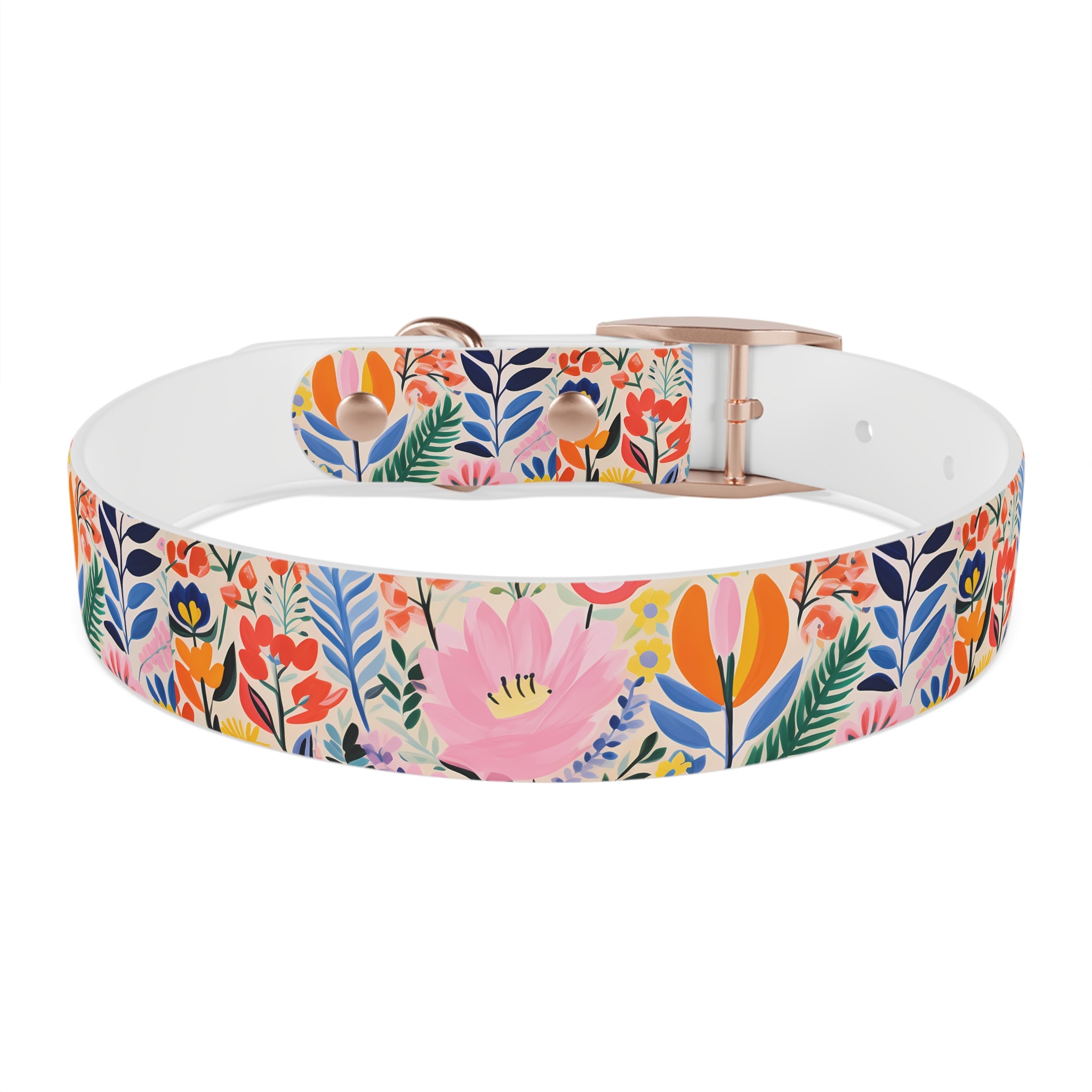 Waterproof Hypoallergenic Dog Collar - Matisse Inspired Floral Design - Made in USA - Pet Crate | Trusted and Loved by Pet Lovers