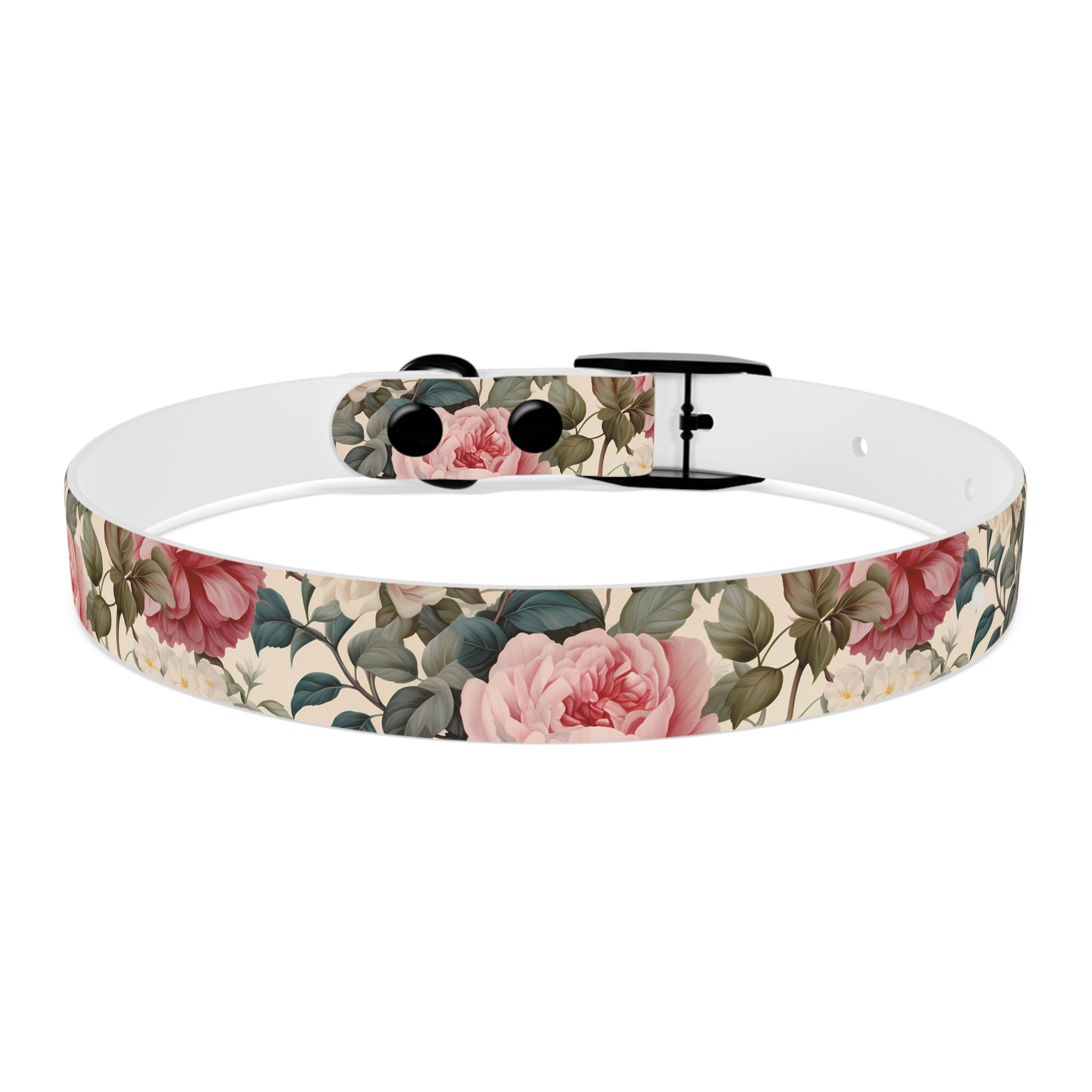 Made in USA - English Rose Design - Waterproof Hypoallergenic Dog Collar - Pet Crate | Trusted and Loved by Pet Lovers