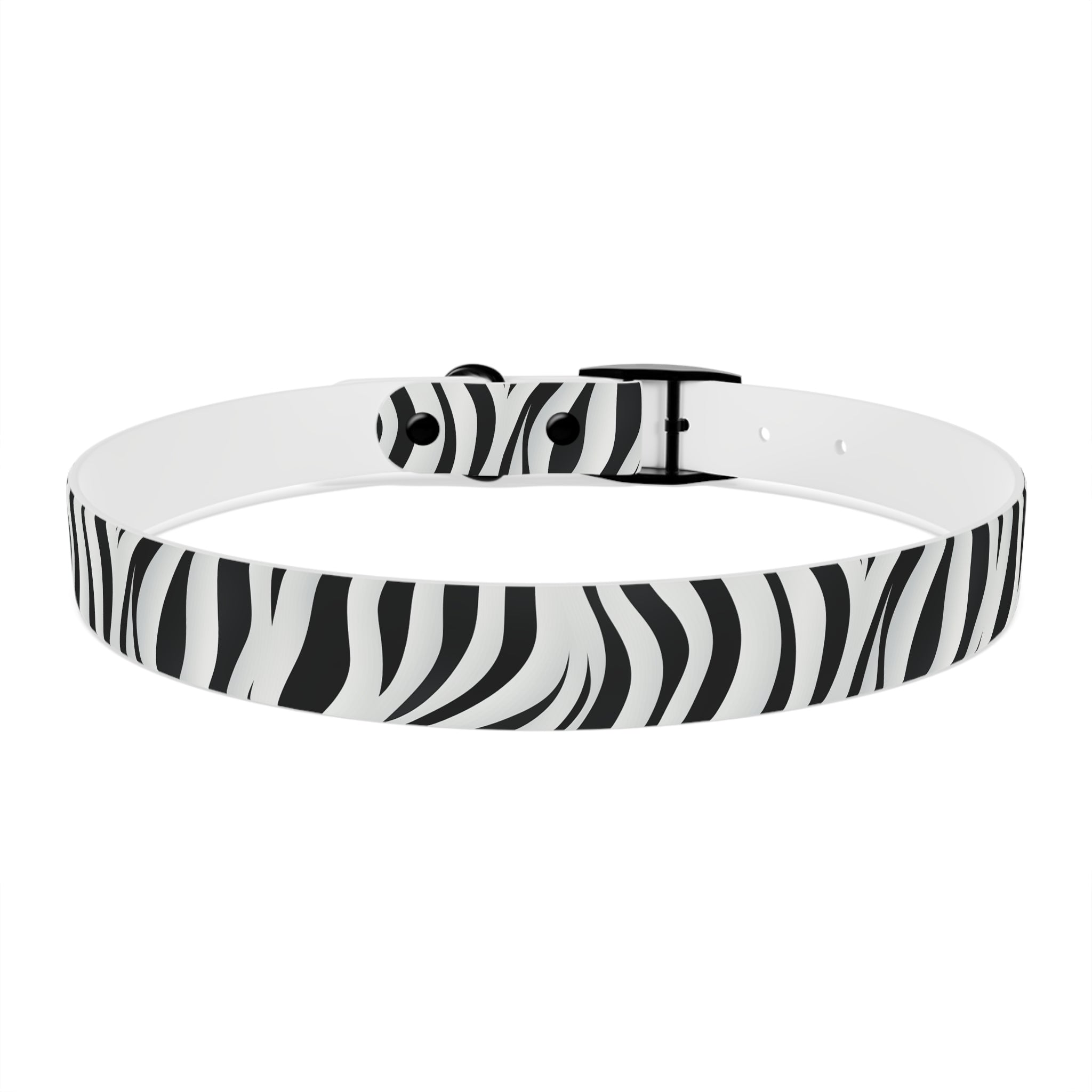 Zebra Print Hypoallergenic Waterproof Dog Collar - Made in USA - Pet Crate | Trusted and Loved by Pet Lovers