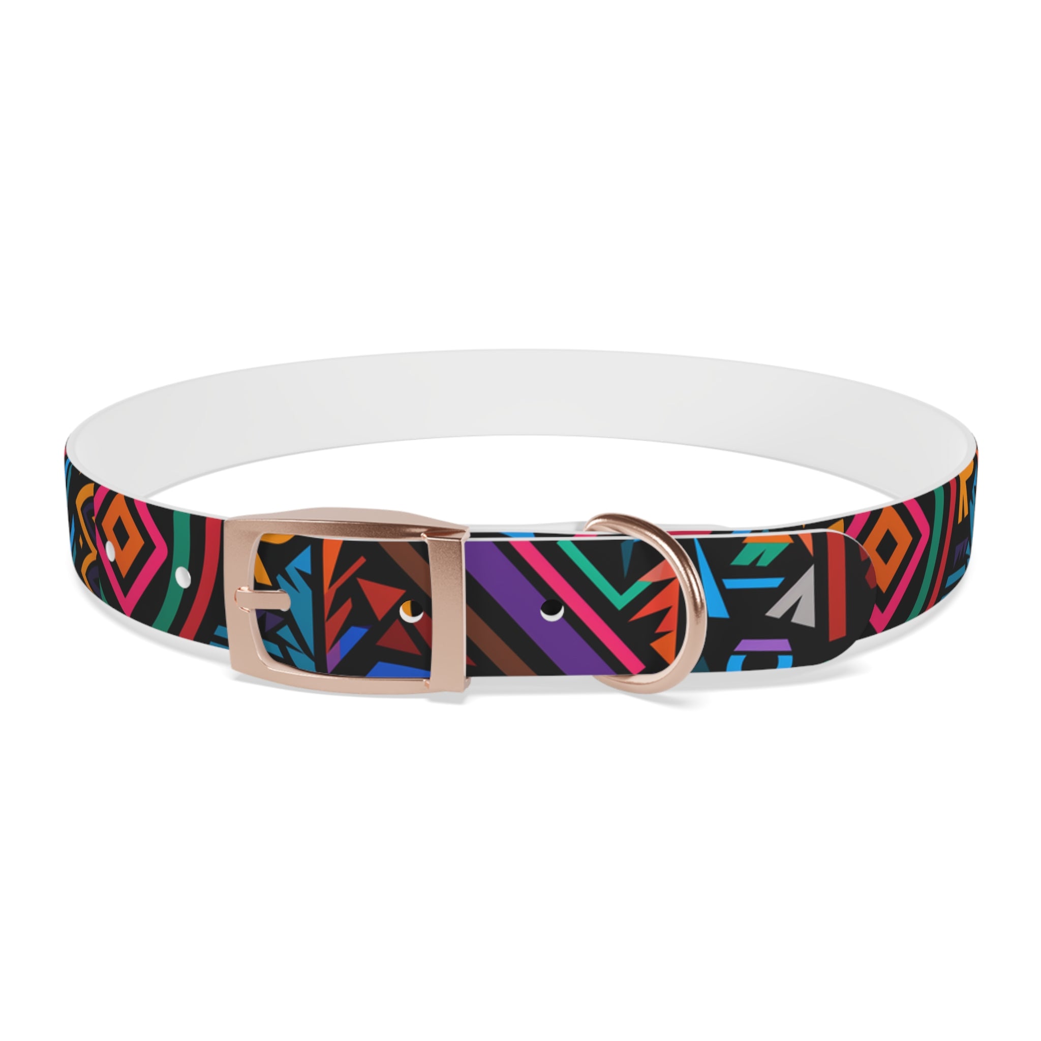 Bold Geometric Colorway - Waterproof Hypoallergenic Dog Collar - Made in USA - Pet Crate | Trusted and Loved by Pet Lovers