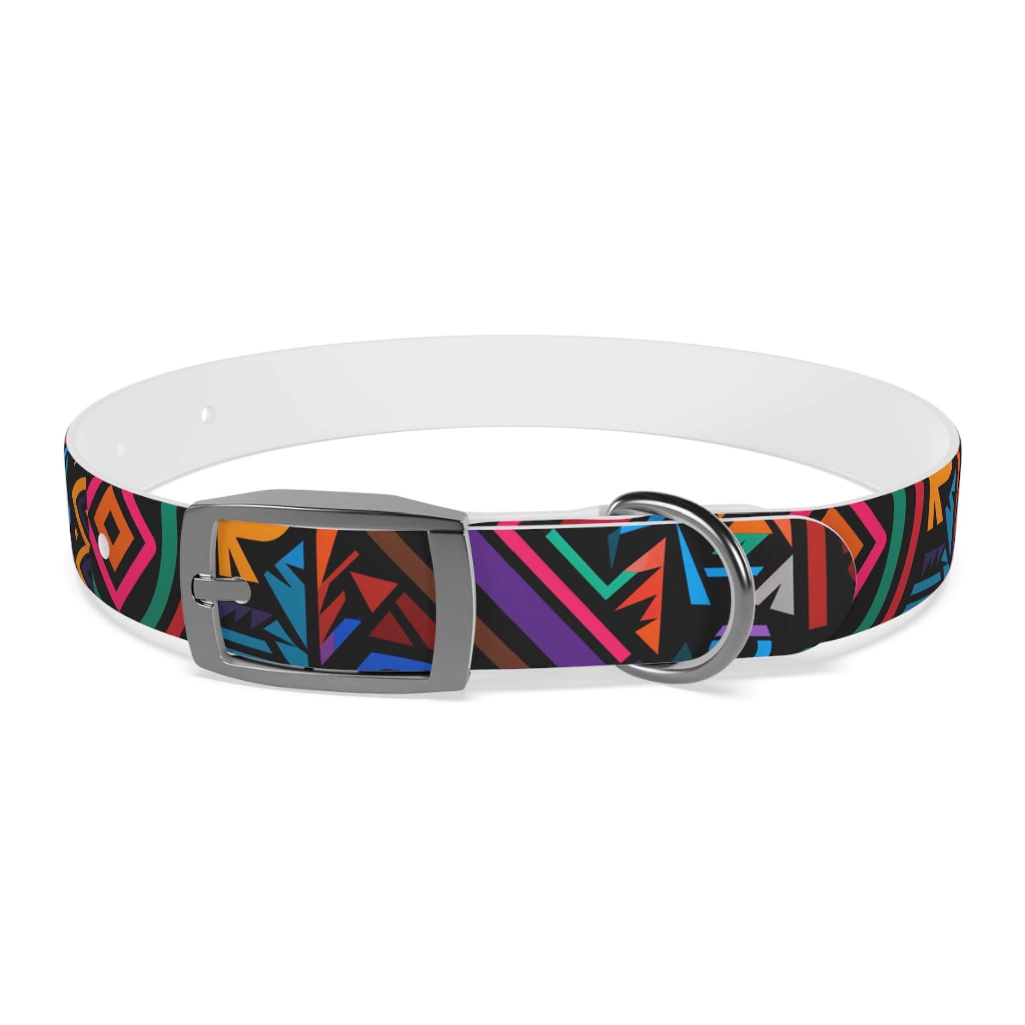 Bold Geometric Colorway - Waterproof Hypoallergenic Dog Collar - Made in USA - Pet Crate | Trusted and Loved by Pet Lovers