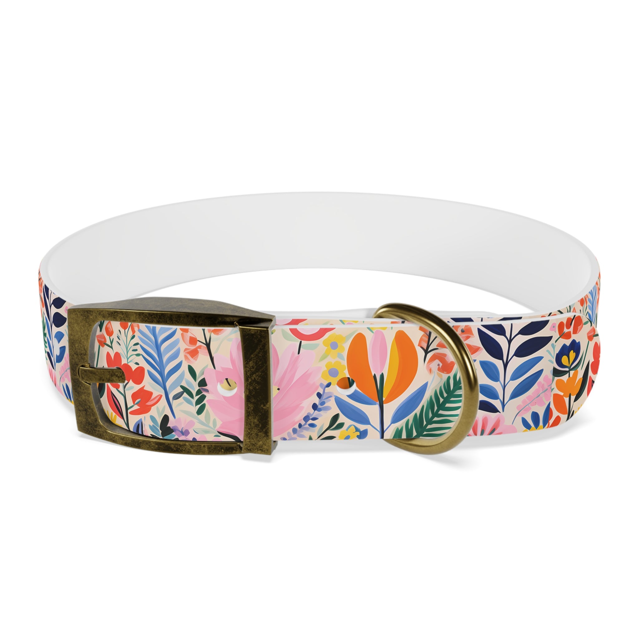 Waterproof Hypoallergenic Dog Collar - Matisse Inspired Floral Design - Made in USA - Pet Crate | Trusted and Loved by Pet Lovers