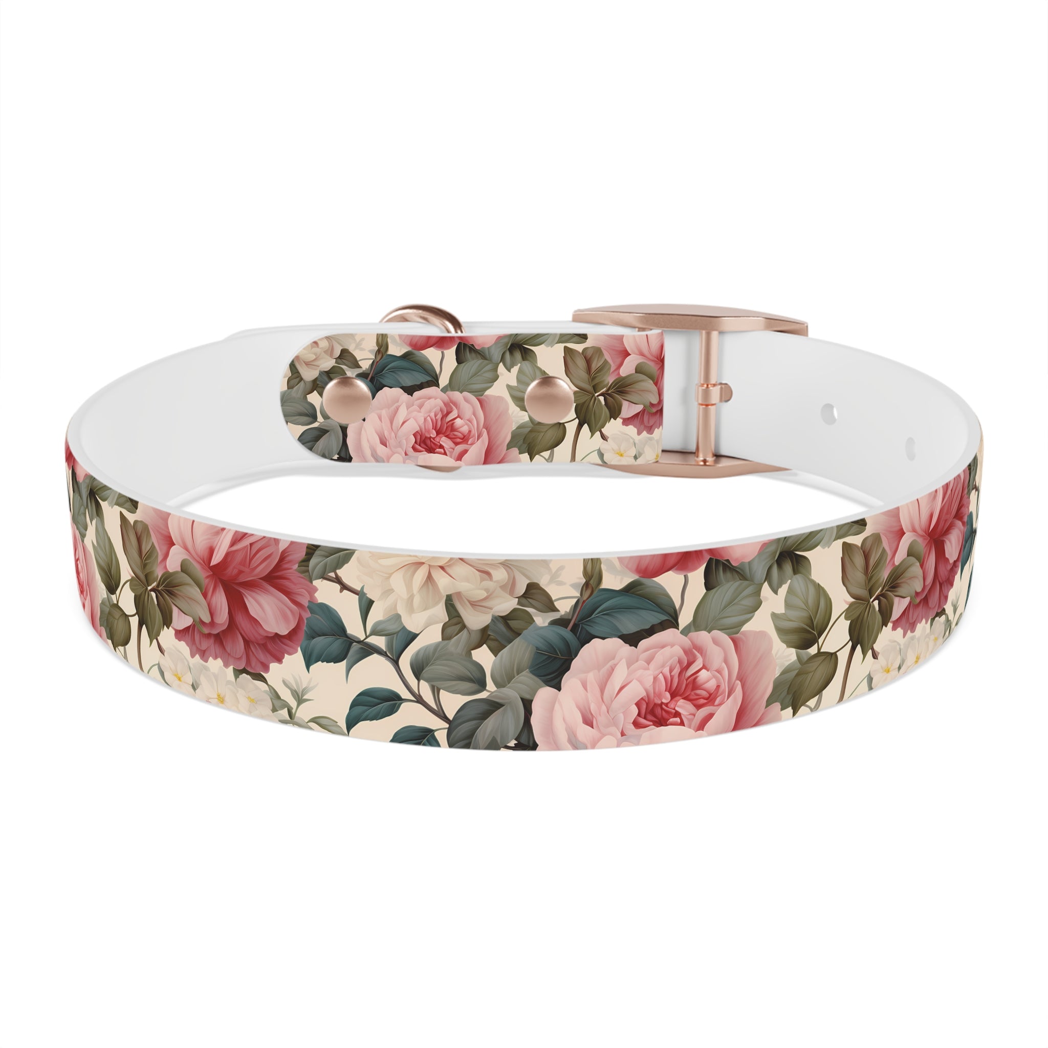 Made in USA - English Rose Design - Waterproof Hypoallergenic Dog Collar - Pet Crate | Trusted and Loved by Pet Lovers