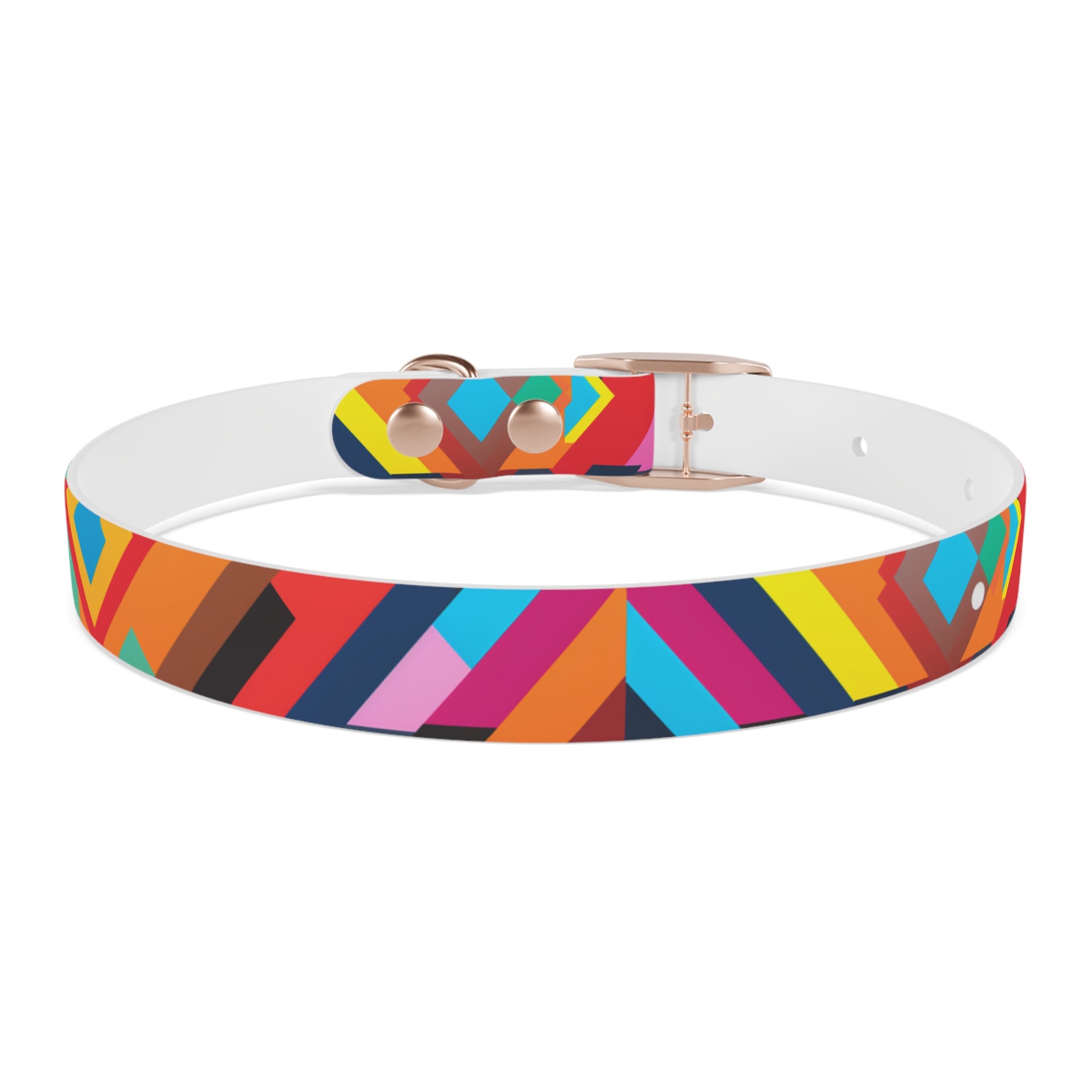 Bold Colorway Fun - Waterproof Hypoallergenic Dog Collar - Made Crafted in USA - Pet Crate | Trusted and Loved by Pet Lovers