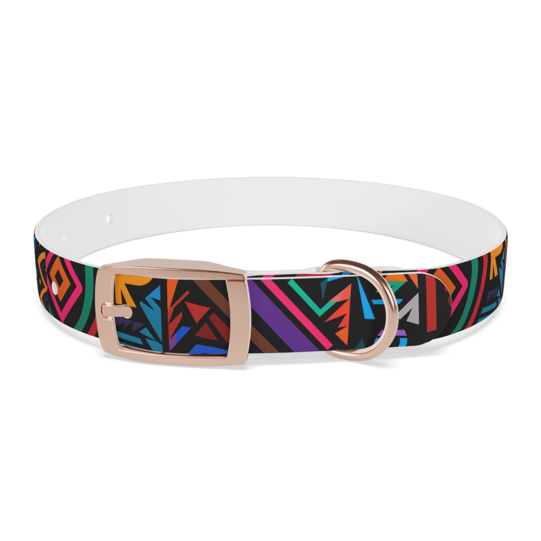 Bold Geometric Colorway - Waterproof Hypoallergenic Dog Collar - Made in USA - Pet Crate | Trusted and Loved by Pet Lovers