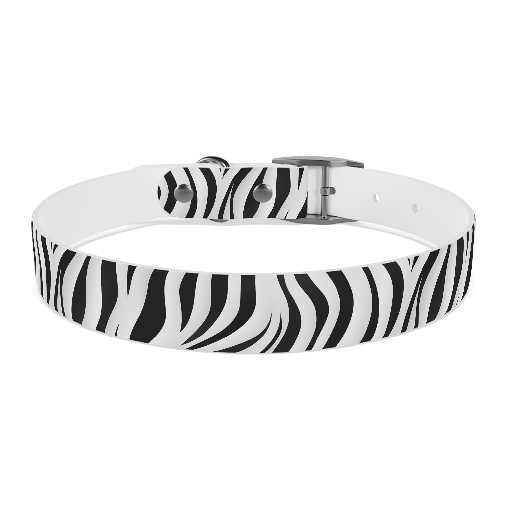 Zebra Print Hypoallergenic Waterproof Dog Collar - Made in USA - Pet Crate | Trusted and Loved by Pet Lovers