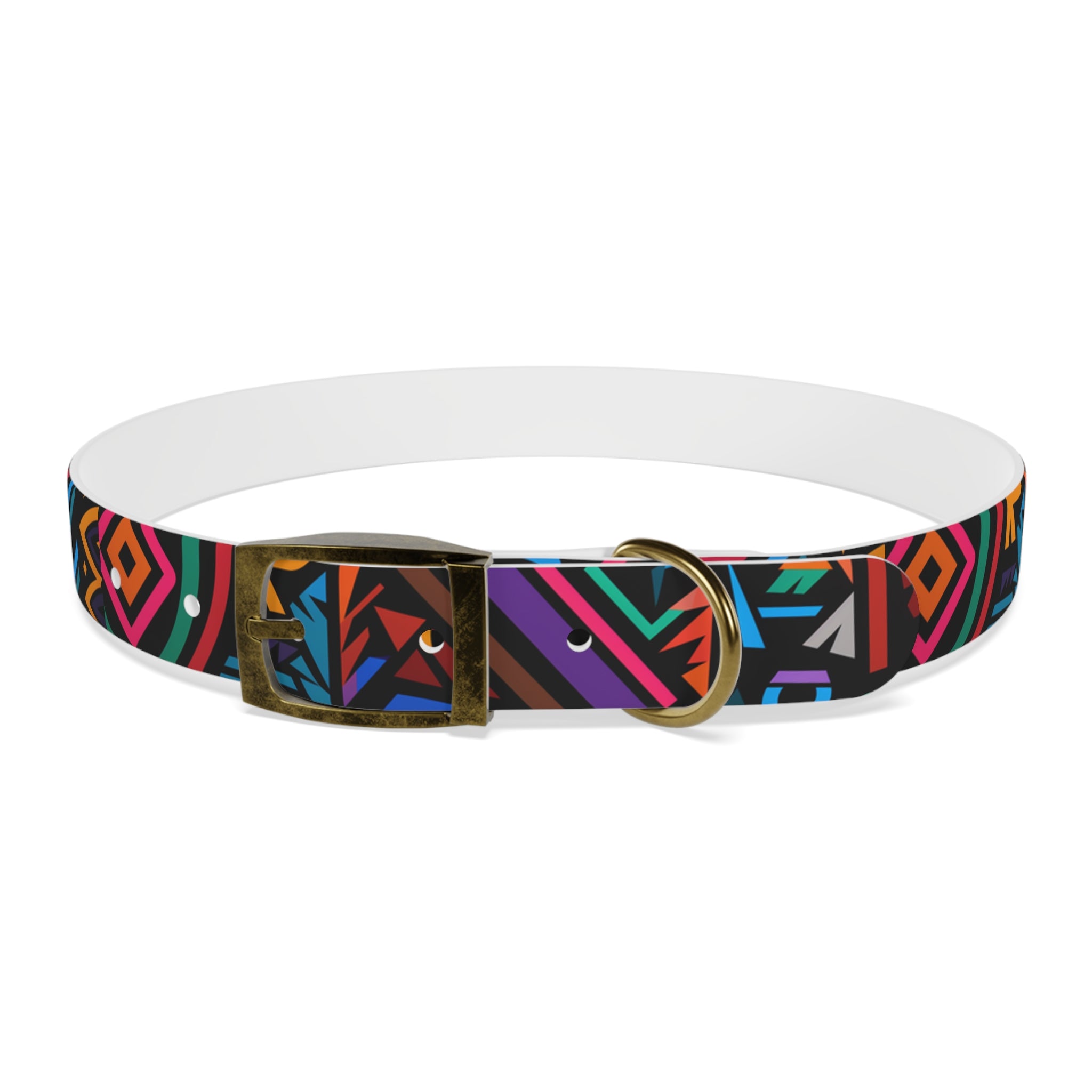 Bold Geometric Colorway - Waterproof Hypoallergenic Dog Collar - Made in USA - Pet Crate | Trusted and Loved by Pet Lovers