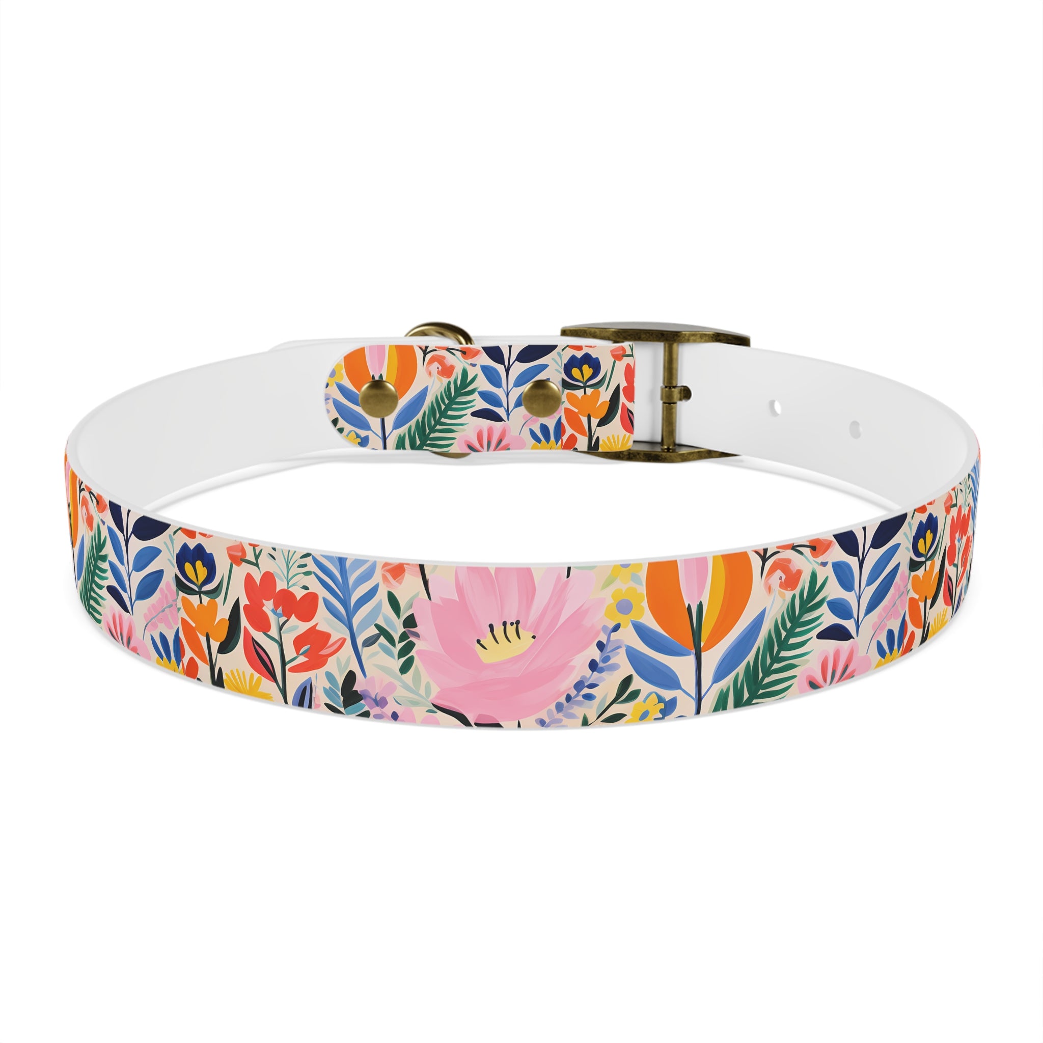 Waterproof Hypoallergenic Dog Collar - Matisse Inspired Floral Design - Made in USA - Pet Crate | Trusted and Loved by Pet Lovers