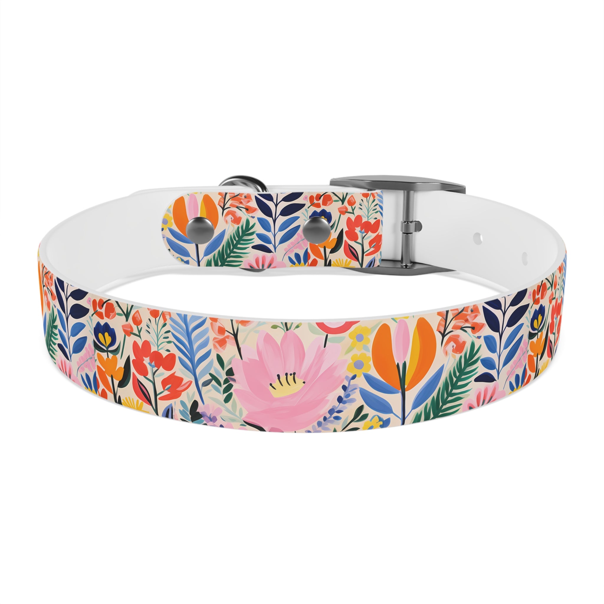 Waterproof Hypoallergenic Dog Collar - Matisse Inspired Floral Design - Made in USA - Pet Crate | Trusted and Loved by Pet Lovers