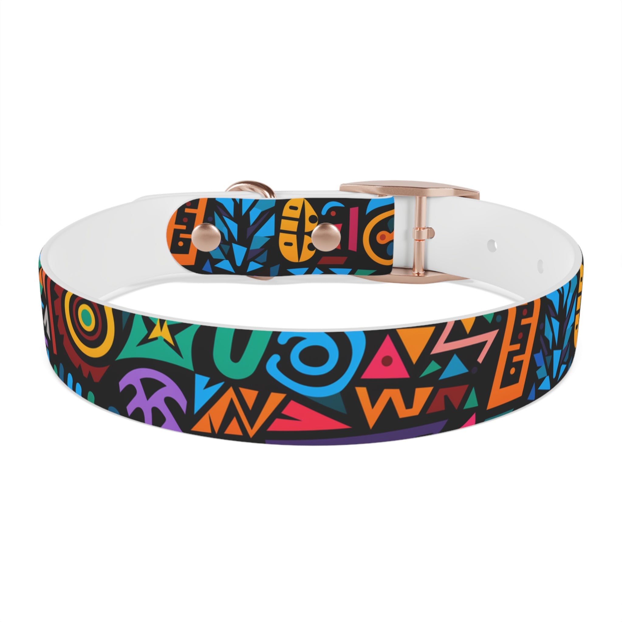 Bold Geometric Colorway - Waterproof Hypoallergenic Dog Collar - Made in USA - Pet Crate | Trusted and Loved by Pet Lovers