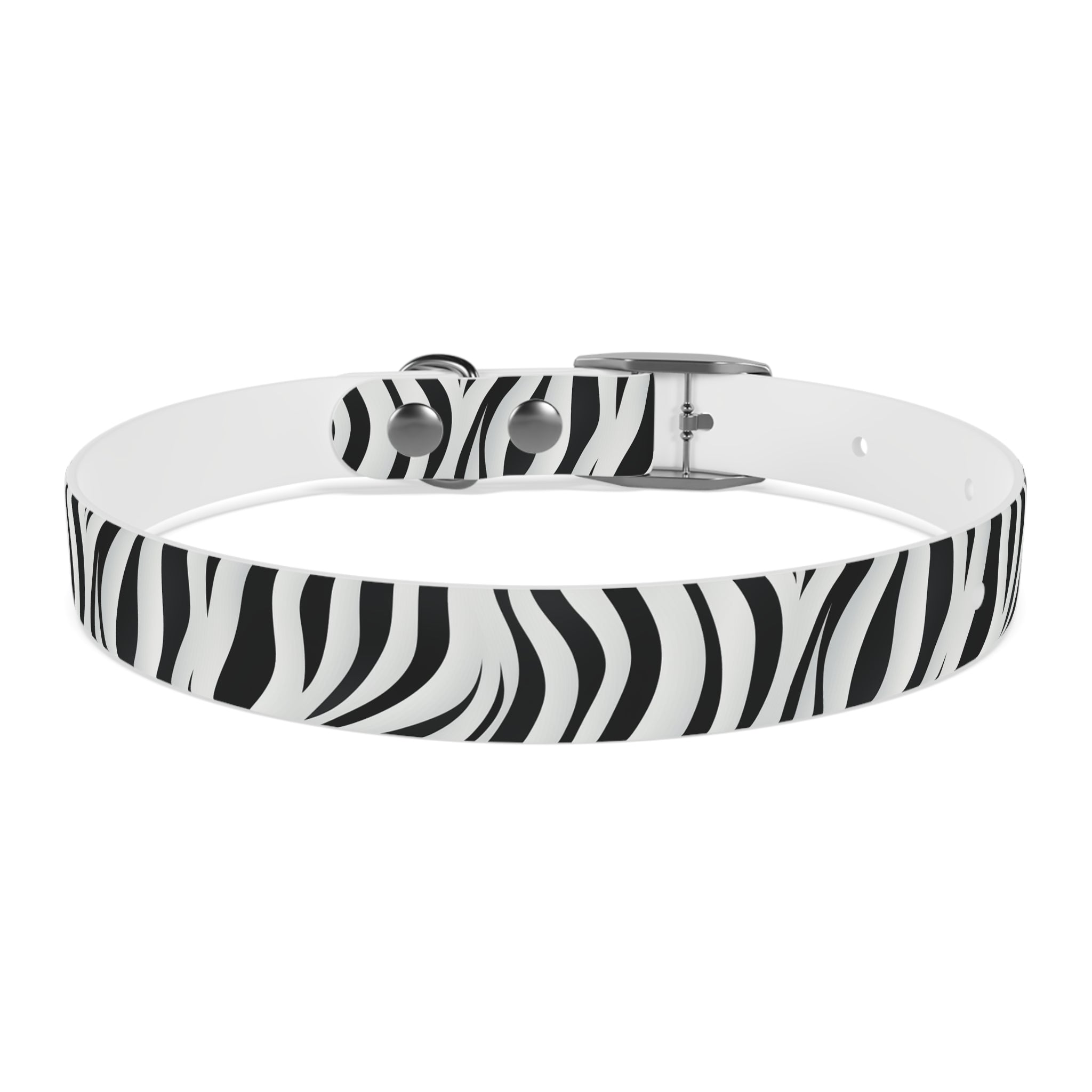 Zebra Print Hypoallergenic Waterproof Dog Collar - Made in USA - Pet Crate | Trusted and Loved by Pet Lovers