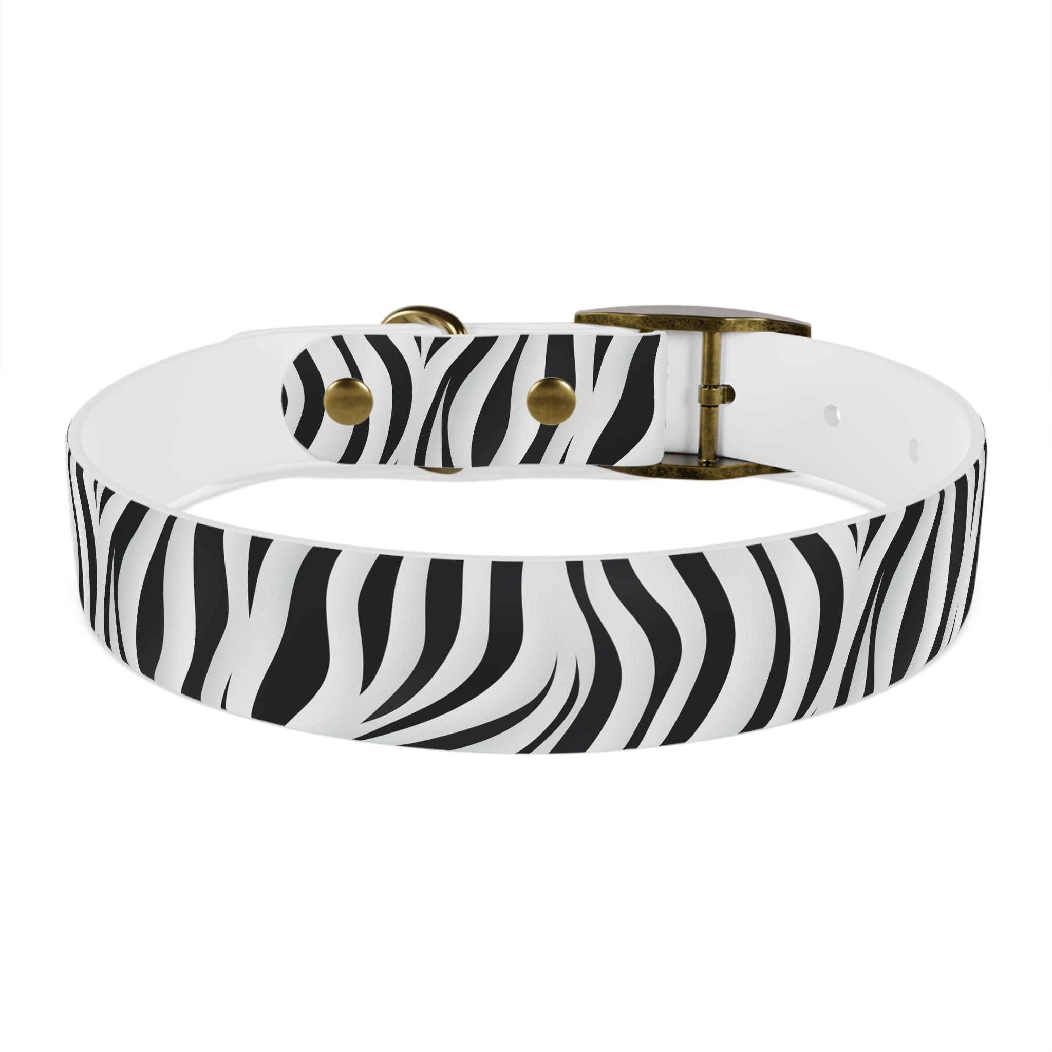 Zebra Print Hypoallergenic Waterproof Dog Collar - Made in USA - Pet Crate | Trusted and Loved by Pet Lovers