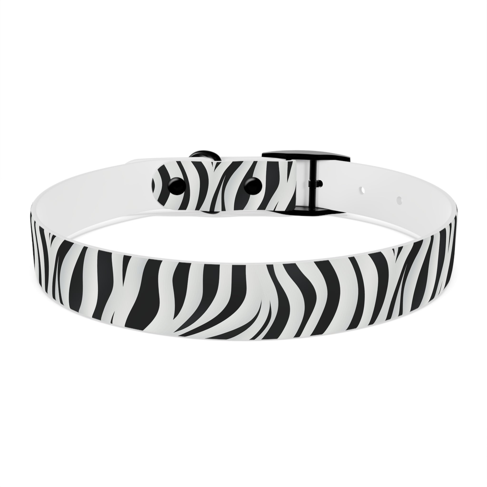 Zebra Print Hypoallergenic Waterproof Dog Collar - Made in USA - Pet Crate | Trusted and Loved by Pet Lovers