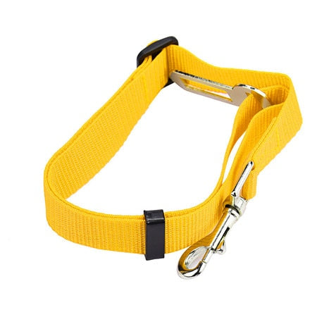 Colorful Nylon Seatbelt-to-Collar Dog Vehicle Harness - Pet Crate 